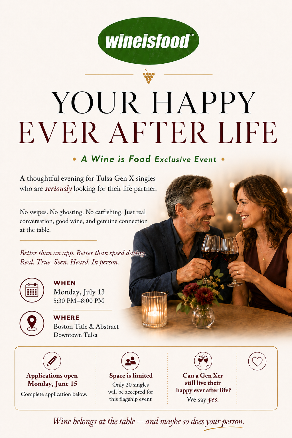 HAPPY EVER AFTER SINGLE EVENTS